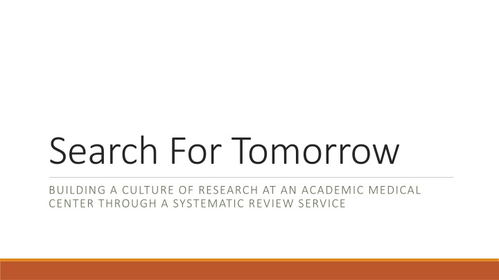 search for tomorrow