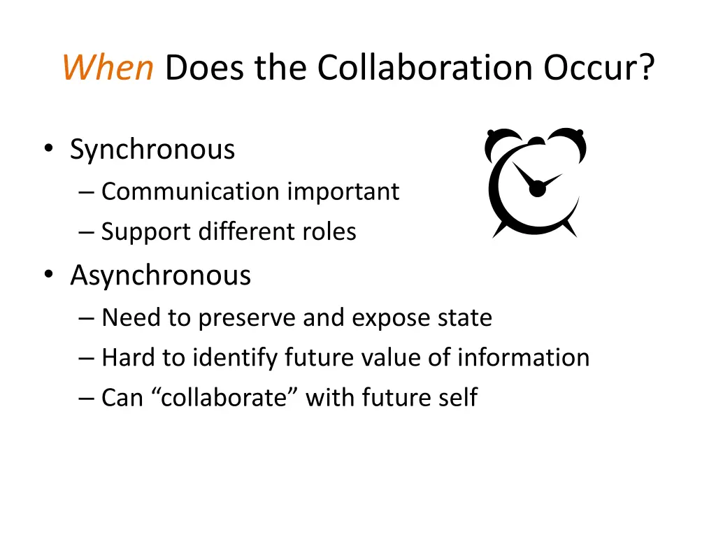 when does the collaboration occur