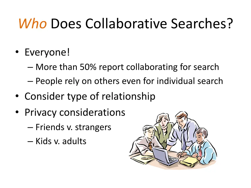 who does collaborative searches