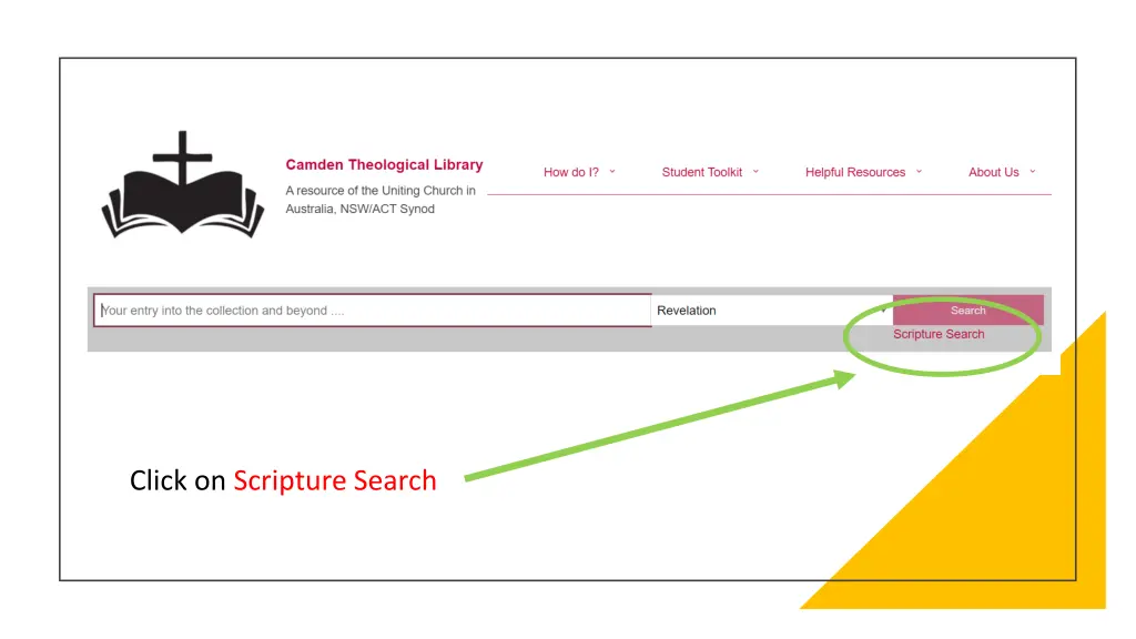 click on scripture search