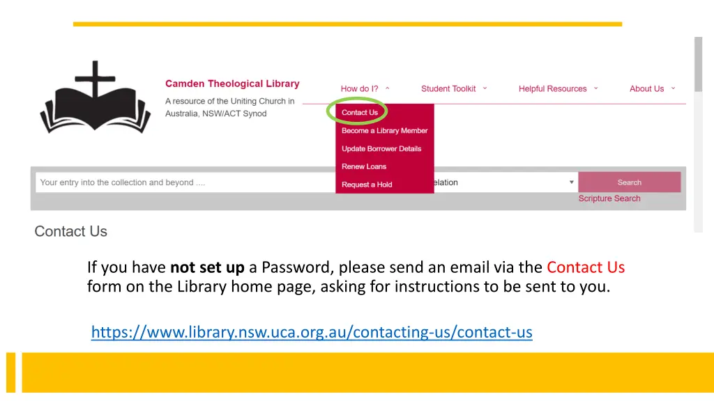 if you have not set up a password please send