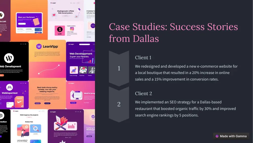 case studies success stories from dallas