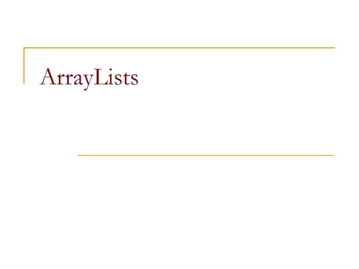 arraylists