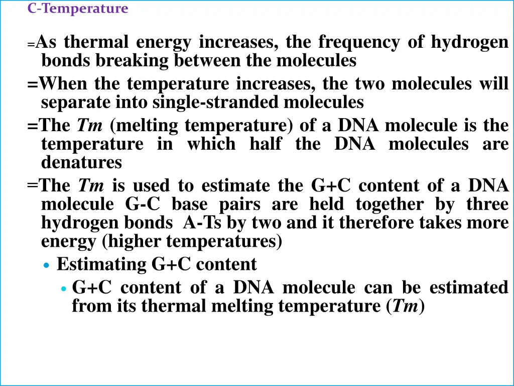 c temperature