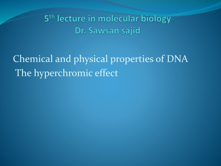 chemical and physical properties