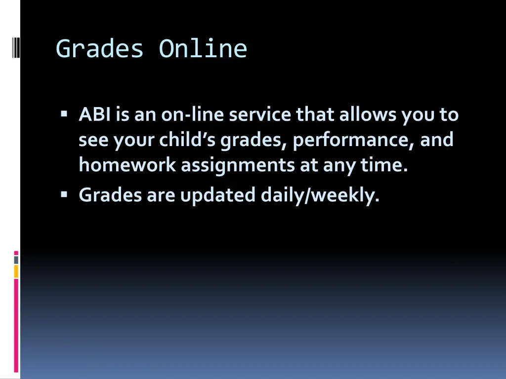 grades online