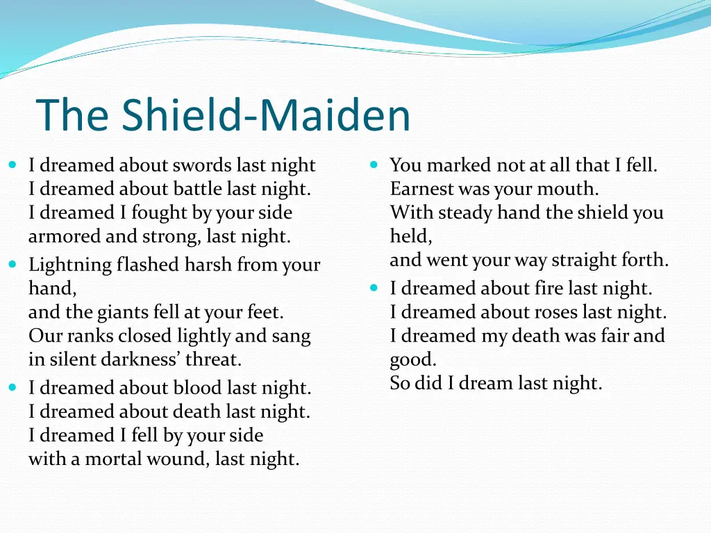 the shield maiden