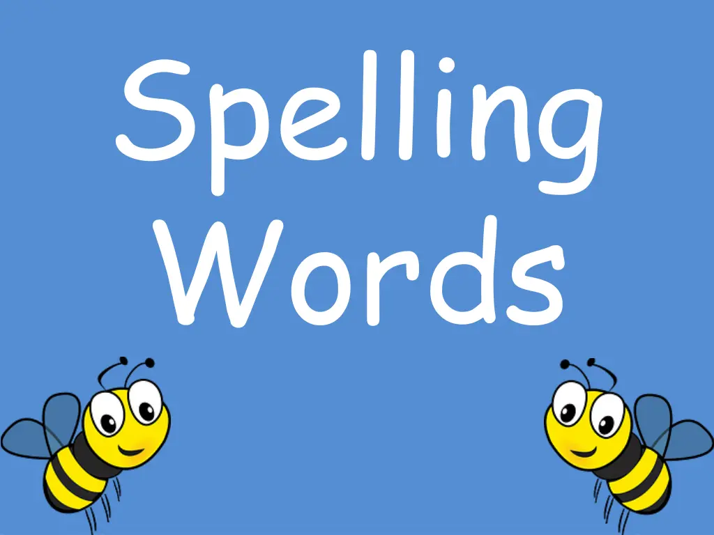 spelling words