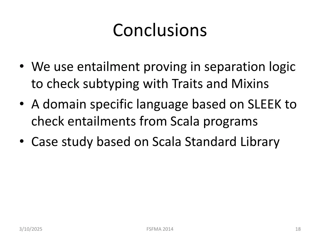 conclusions