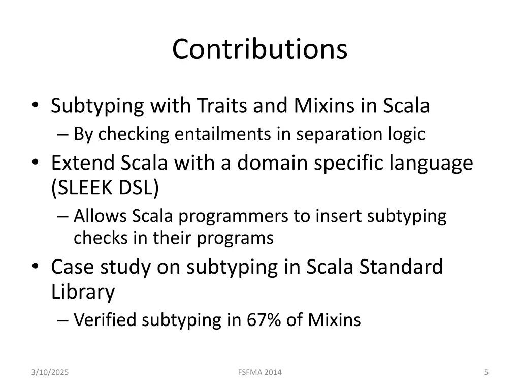 contributions