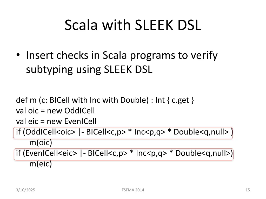 scala with sleek dsl