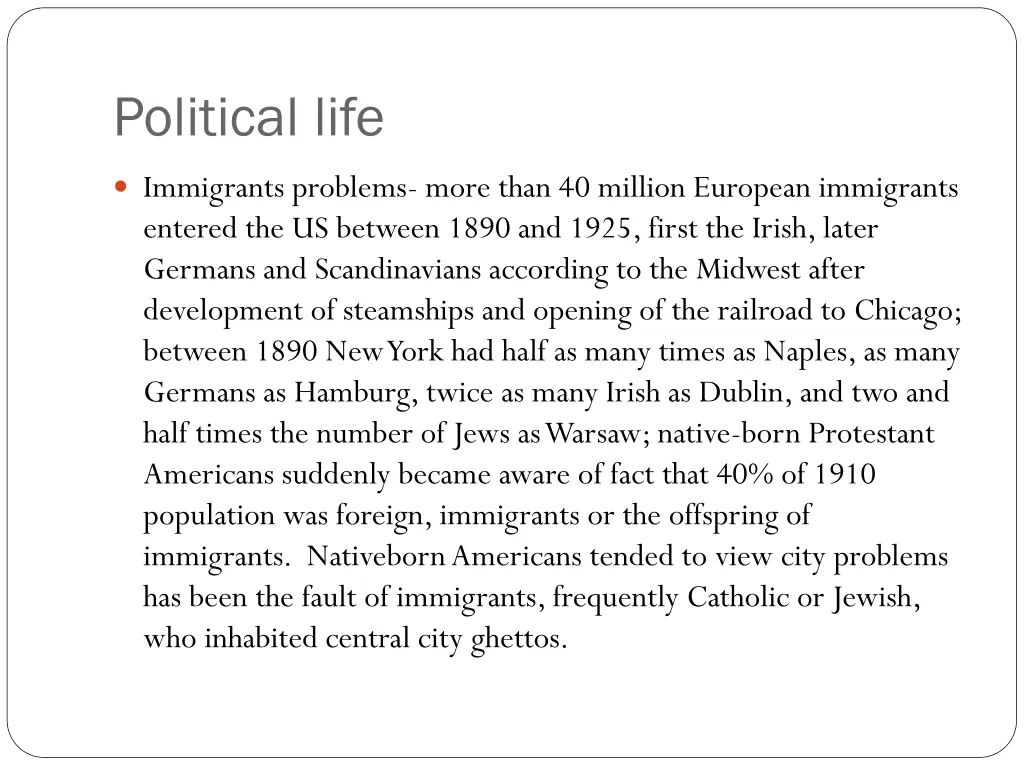 political life