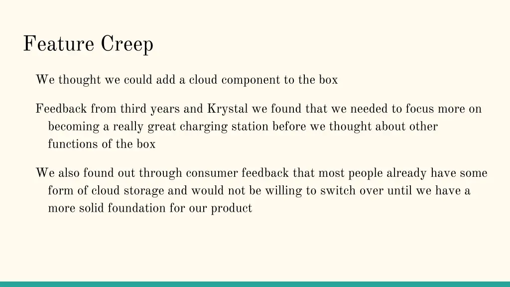 feature creep