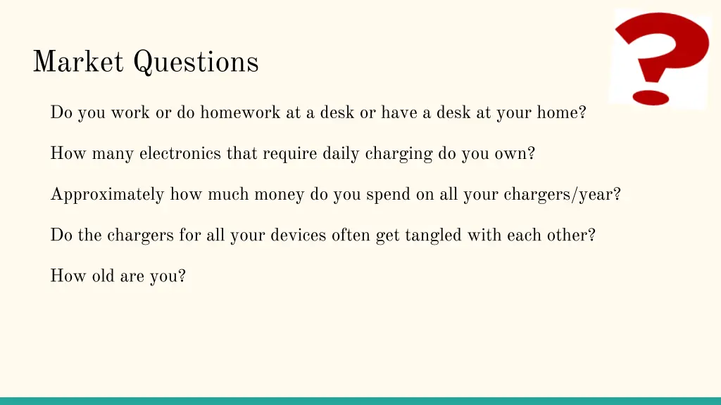 market questions
