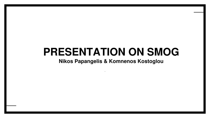 presentation on smog nikos papangelis komnenos