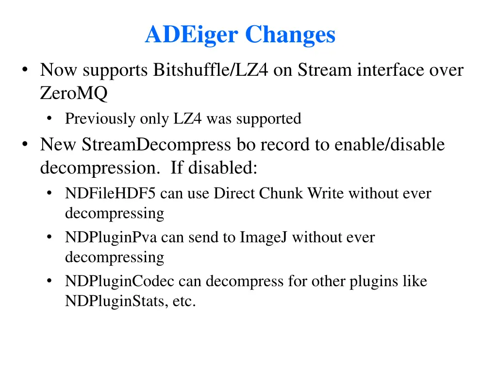 adeiger changes