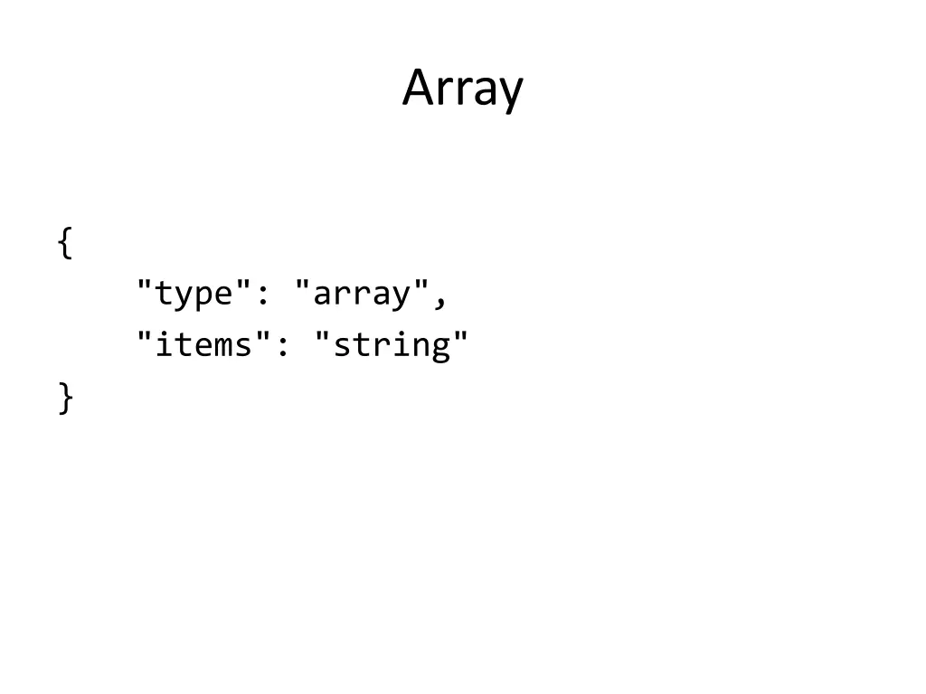 array