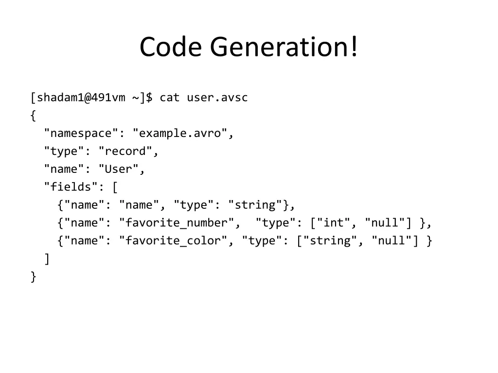 code generation