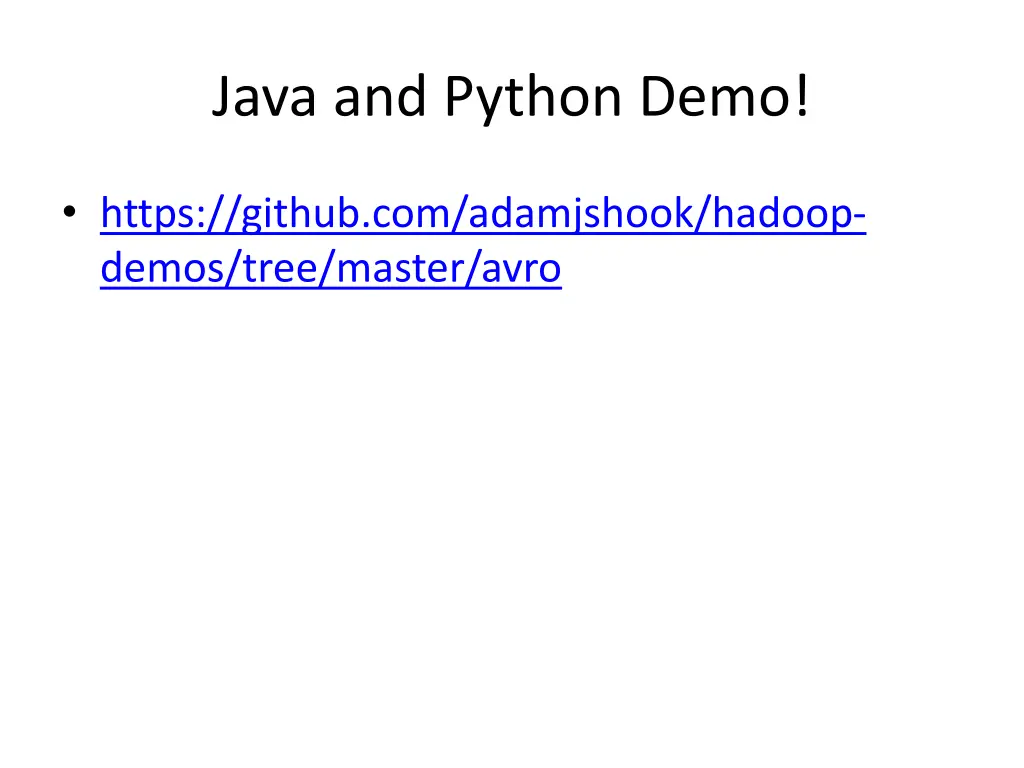 java and python demo