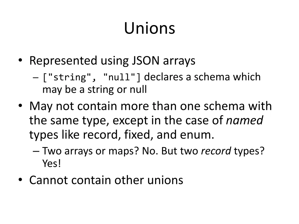 unions