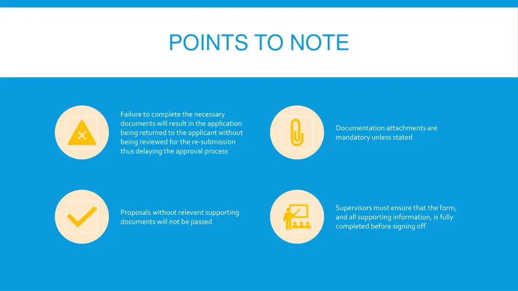 points to note