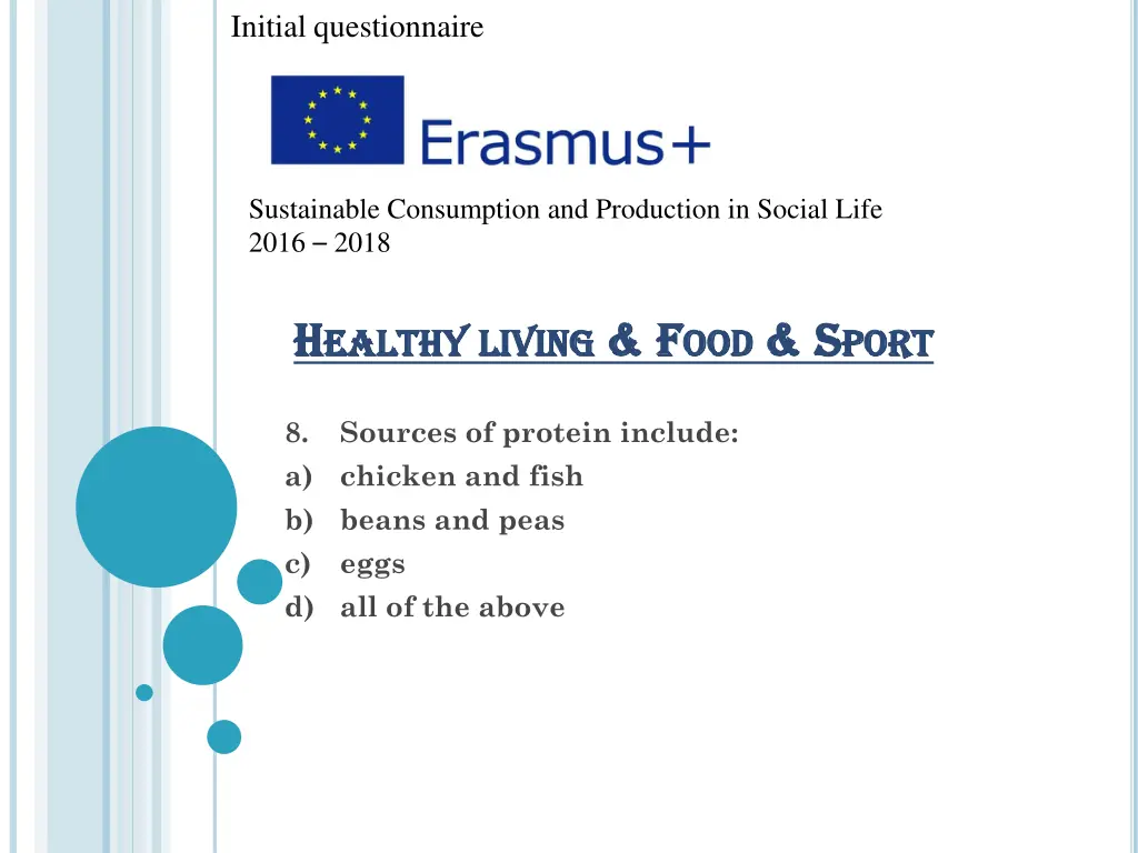 initial questionnaire 18