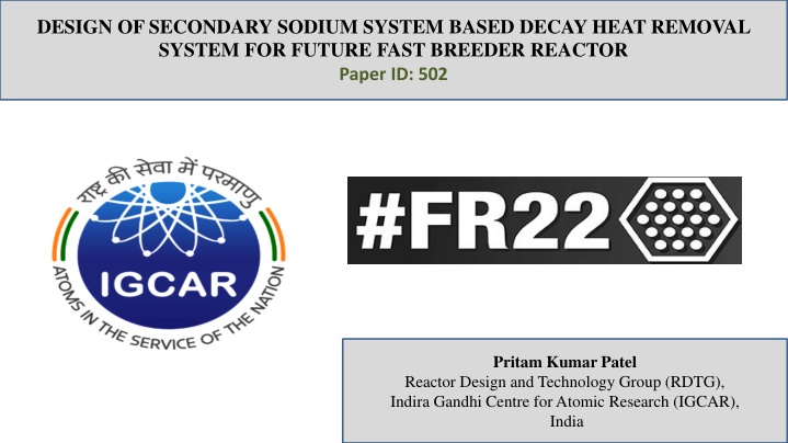 design of secondary sodium system based decay