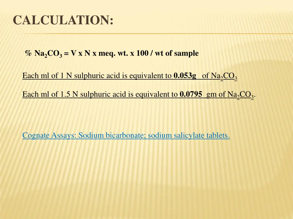 calculation