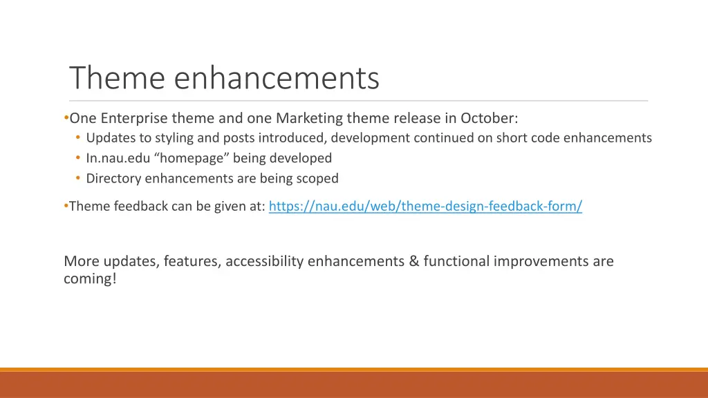 theme enhancements