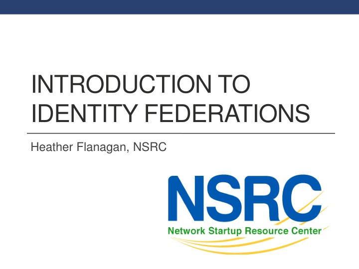 introduction to identity federations
