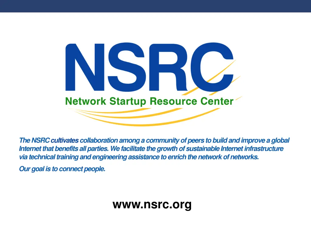 the nsrc cultivates collaboration among