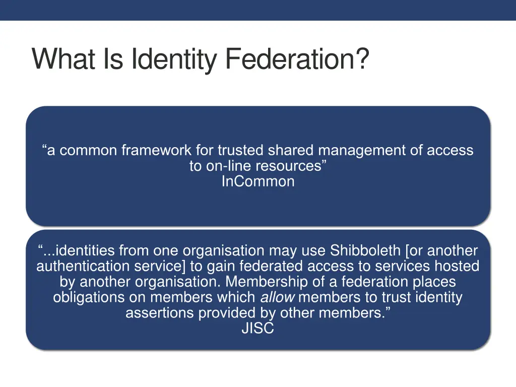 what is identity federation