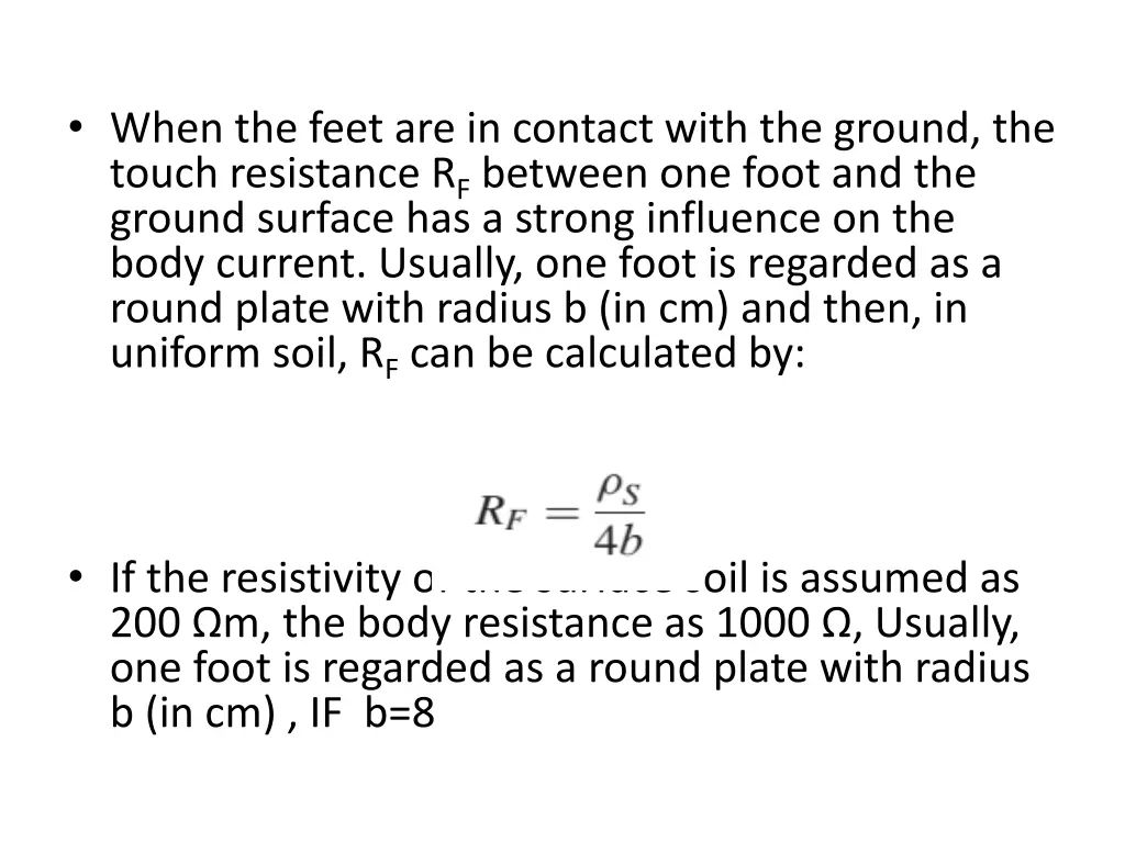 when the feet are in contact with the ground