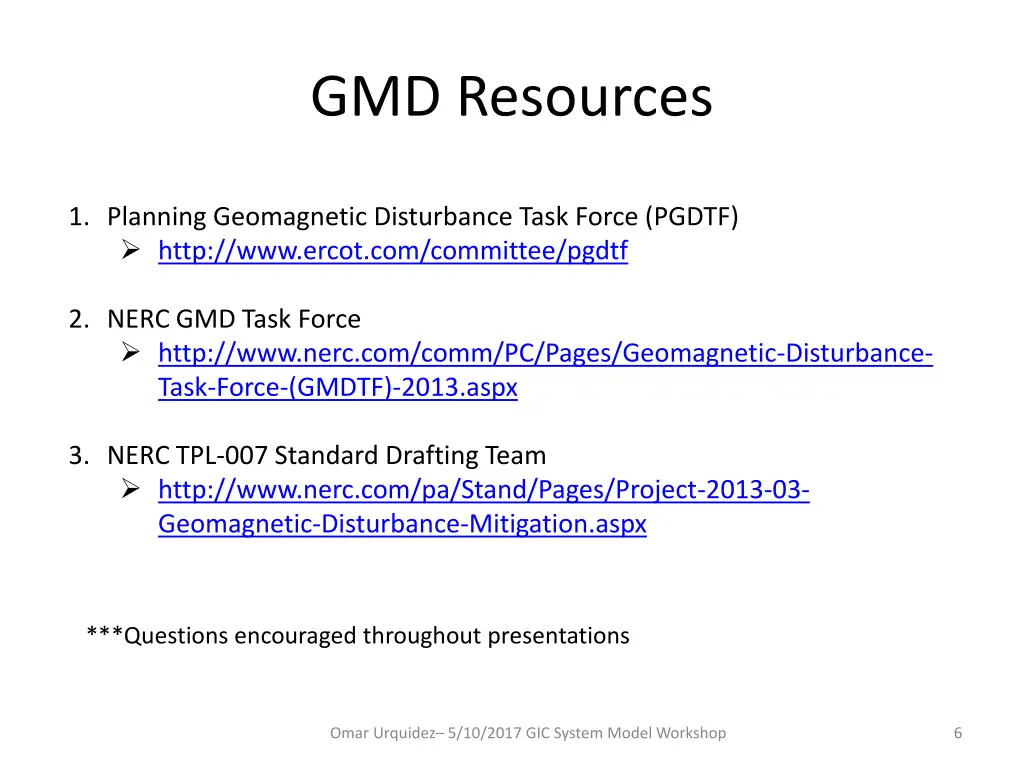 gmd resources