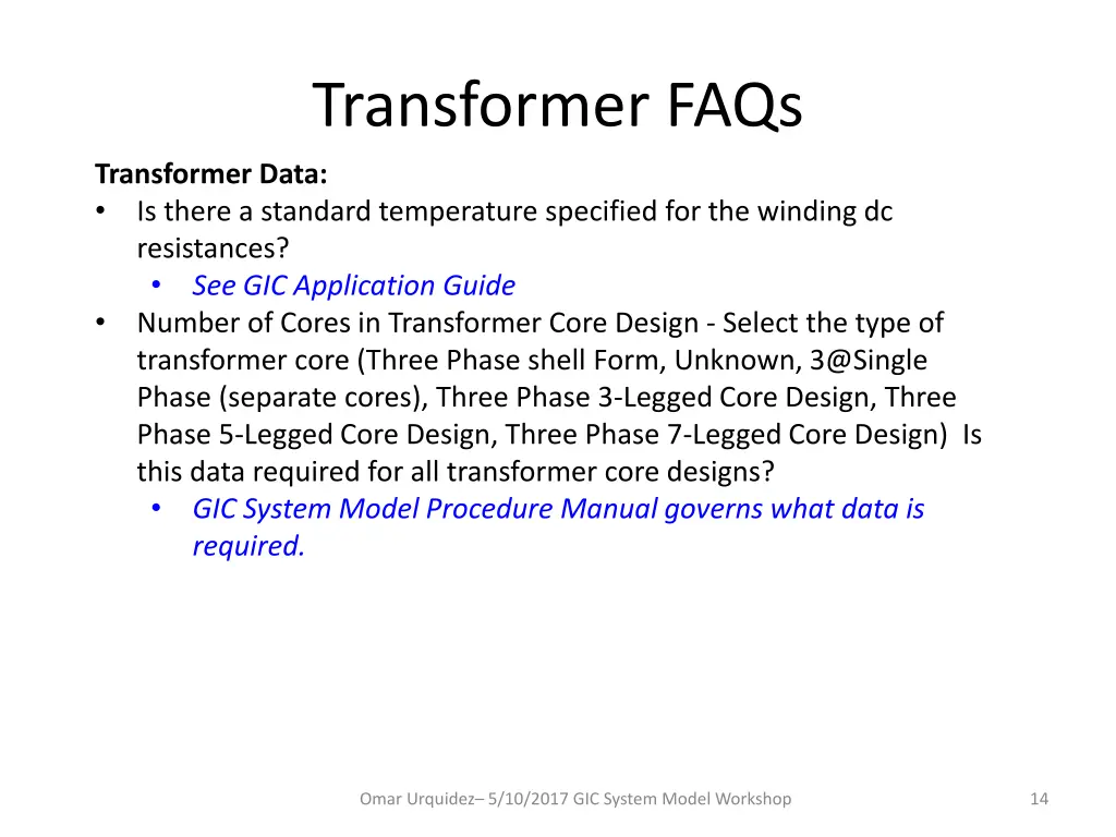 transformer faqs 1