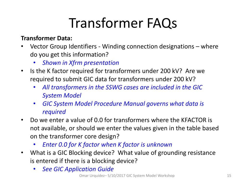transformer faqs 2