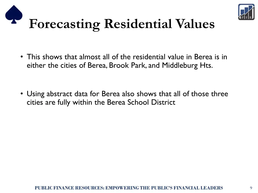 forecasting residential values 6