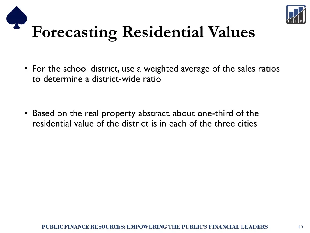 forecasting residential values 7