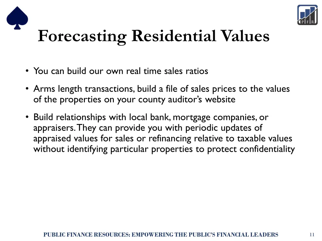 forecasting residential values 8