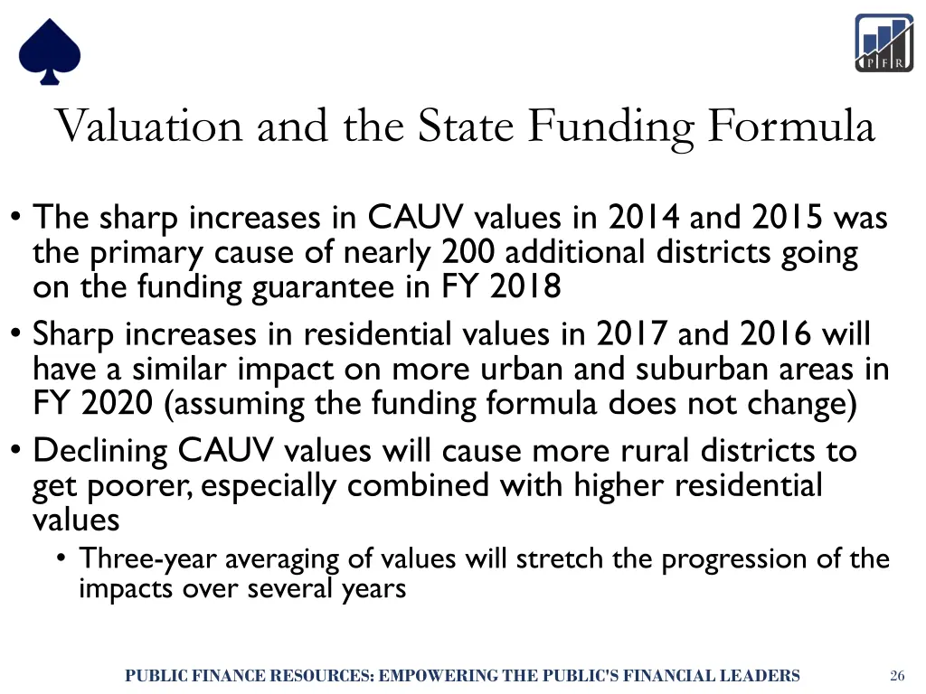 valuation and the state funding formula