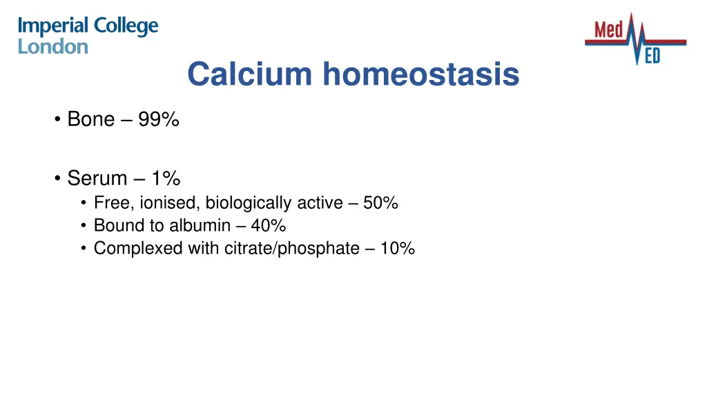 calcium homeostasis