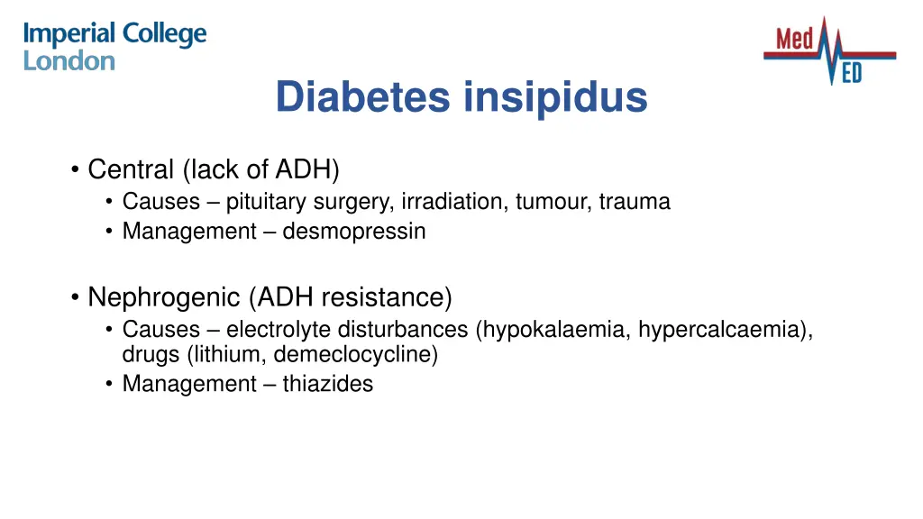diabetes insipidus