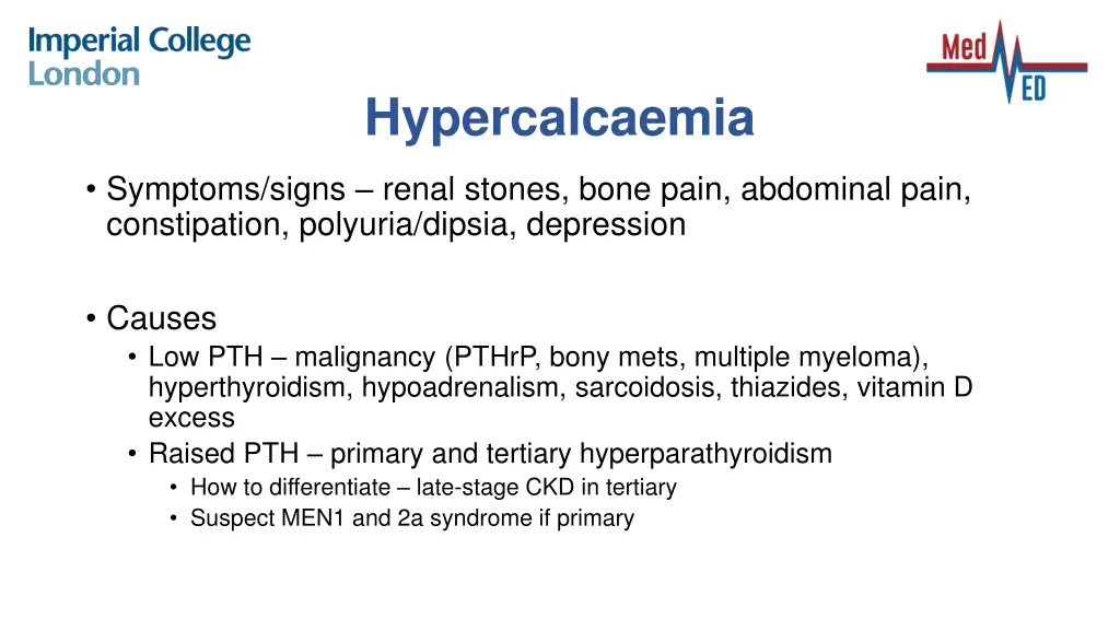 hypercalcaemia