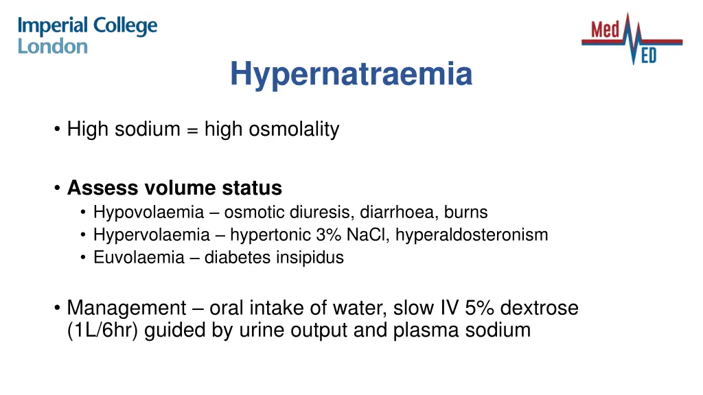 hypernatraemia