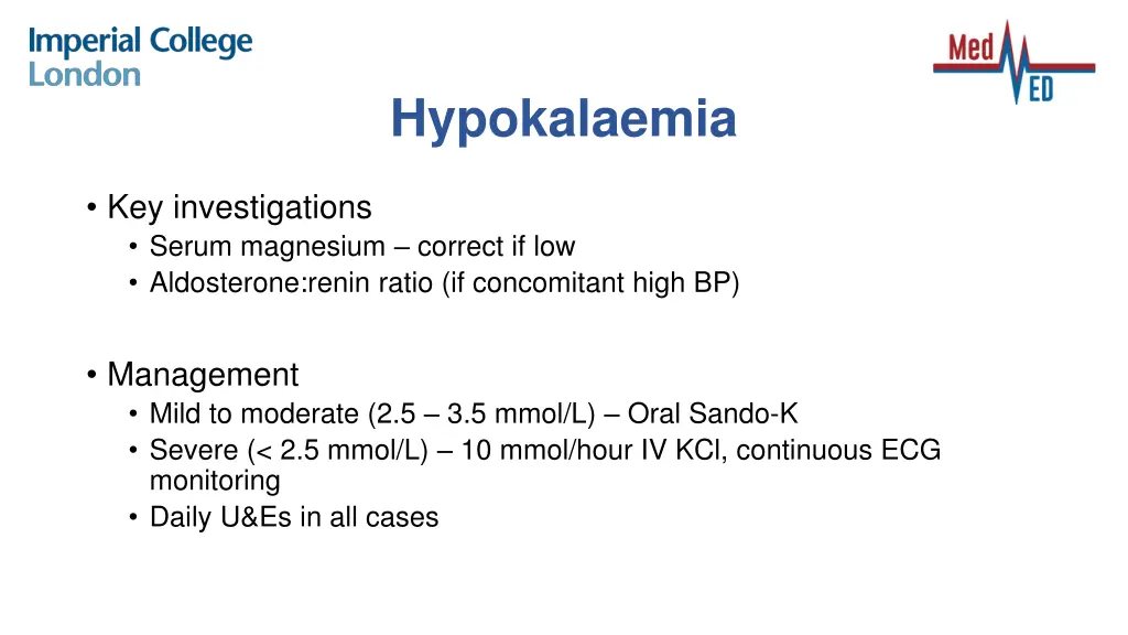 hypokalaemia 2