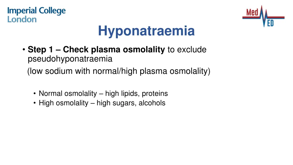 hyponatraemia
