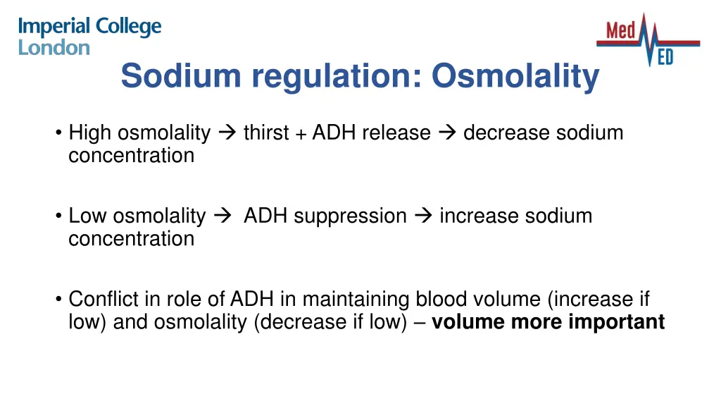 sodium regulation osmolality