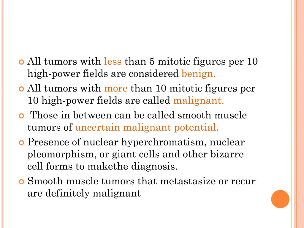 all tumors with less than 5 mitotic figures