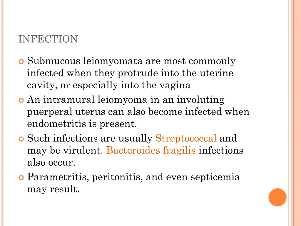 infection