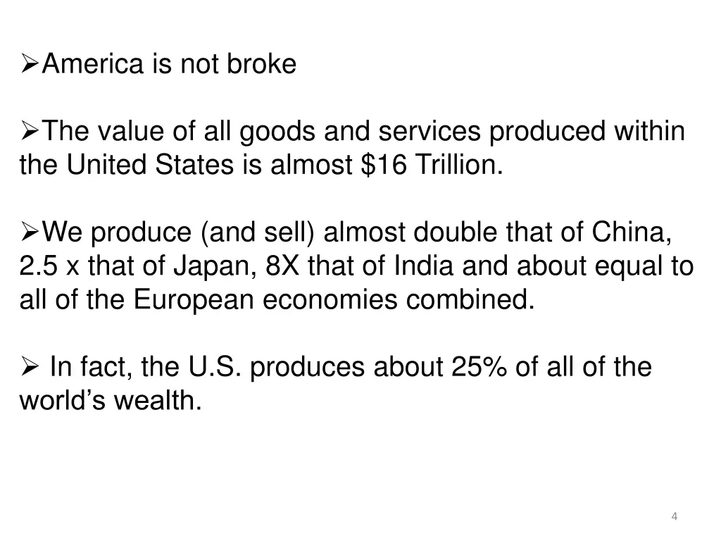 america is not broke